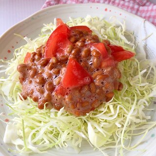 トマト納豆サラダ